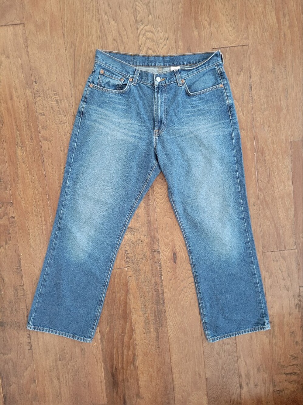 Classic Fit Lucky Brand Blue Denim Jeans, 34 Waist, Short Length